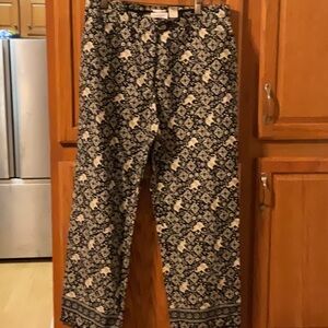 Vintage Liz Claiborne elephant print pants size 14